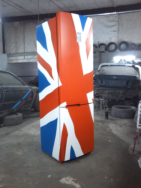 Британский флаг на холодильнике