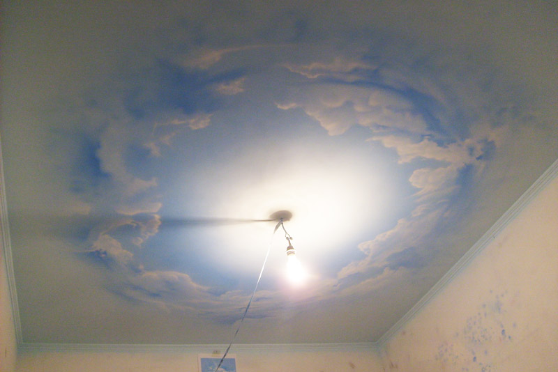 Создание облаков на потолке